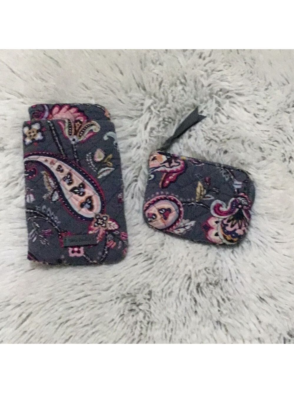 Vera Bradley eyeglass holder and coin pouch paisley floral print